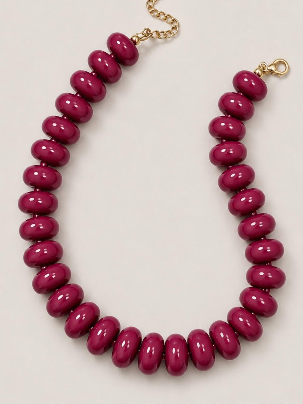 New! Mulberry Wine Mauve Beaded Dopamine Necklace NWOT